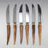 Antique British Antler Handle Steak Cutlery Set of 6 Pairs Harrison Fisher & Co.