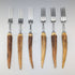 Antique British Antler Handle Steak Cutlery Set of 6 Pairs Harrison Fisher & Co.