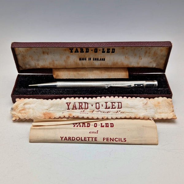 1955年 英国 ヤード・オ・レッド 純銀製 推進式ペンシル ケース入り