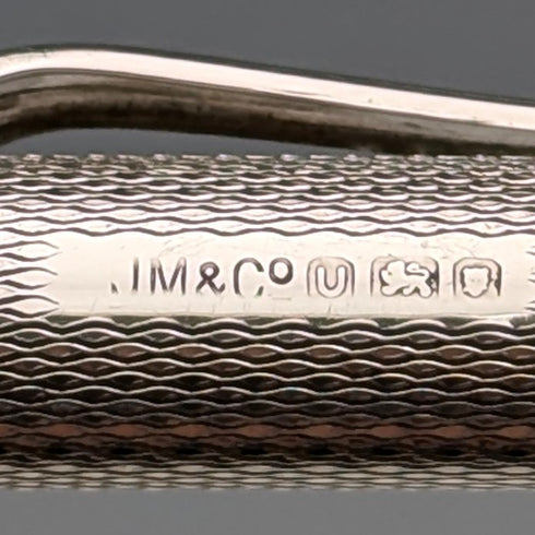 1955 British Yard O'Red Sterling Silver Push-Pull Pencil in Case