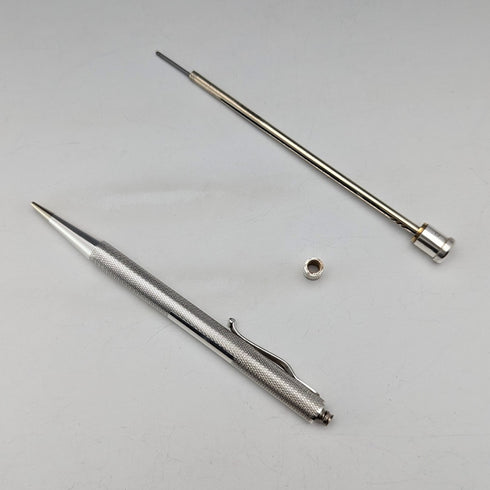 1955 British Yard O'Red Sterling Silver Push-Pull Pencil in Case