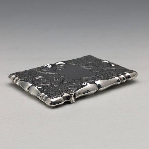 1903年 英国アンティーク 純銀製 カードケース 61g Smith&Bartlam