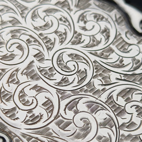 1903年 英国アンティーク 純銀製 カードケース 61g Smith&Bartlam