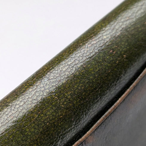 1898 英國古董純銀裝飾小號皮革皮夾零皮夾 GH James & Co