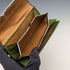 1898 British antique sterling silver decorated small leather wallet with coin purse GH James & Co.