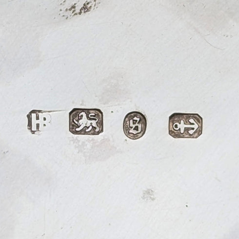 1892 年英國古董純銀浮雕裝飾碗 113 克 Hayes Brothers