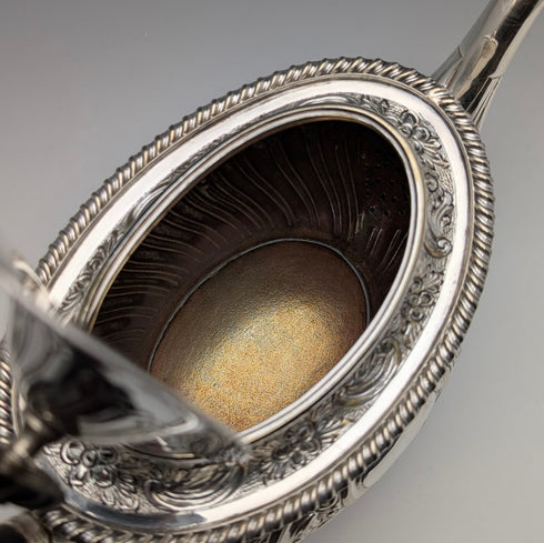 1890年頃 英国アンティーク シルバープレート製 ティーセット 3点セット W&G Sissons