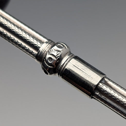 1900年頃 アンティーク シルバー製 推進式ペンシル 86-110mm
