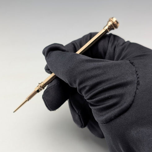 1900年頃 アンティーク ゴールドプレート 推進式ペンシル 82-105mm