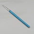Vintage Sterling Silver & Blue Guilloche Enamel Mini Push-Pull Pencil