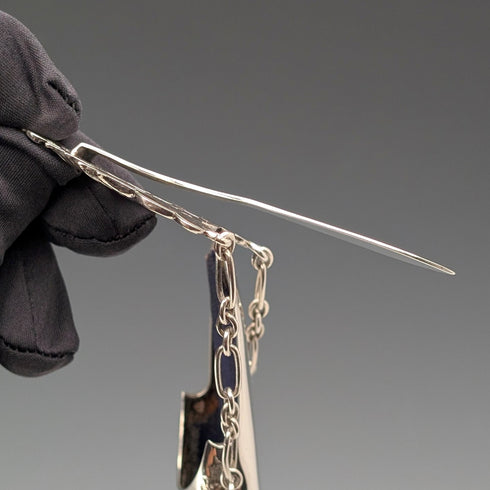 1895 年英國古董純銀 Chatelaine 眼鏡盒 Colen Hewer