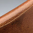 British vintage green leather small wallet with coin purse and gold plated decoration