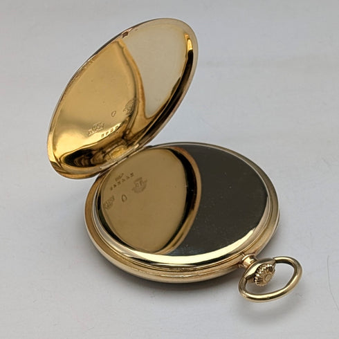 1940年頃 ヴィンテージ ユリス・ナルダン 懐中時計 18金ケース 動作良好 ケース・保証書付