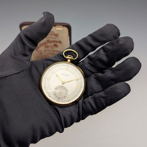 1940年頃 ヴィンテージ ユリス・ナルダン 懐中時計 18金ケース 動作良好 ケース・保証書付