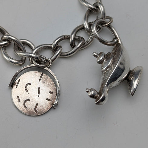 1970 年代英國復古純銀吊飾手鍊 26 克