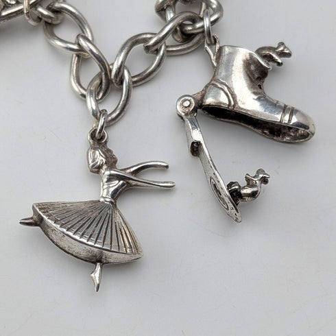 1970 年代英國復古純銀吊飾手鍊 26 克