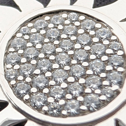 復古純銀太陽設計吊墜 11.5 克項鍊