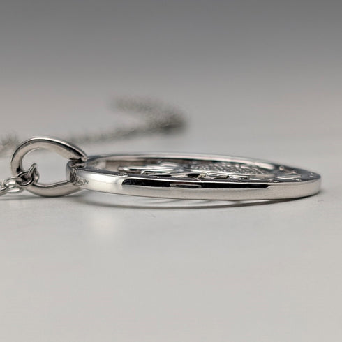 復古純銀太陽設計吊墜 11.5 克項鍊