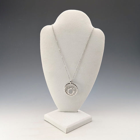 復古純銀太陽設計吊墜 11.5 克項鍊