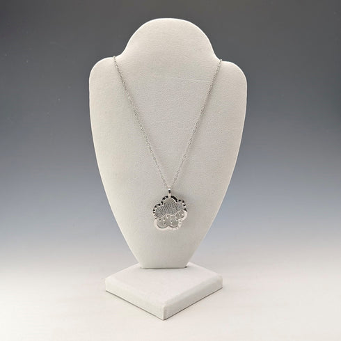 復古純銀吊墜雨雲設計 13.5 克帶項鍊