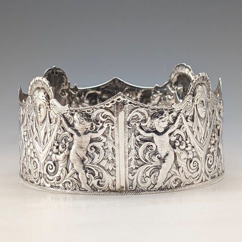 1893年 英国アンティーク 純銀製 ピンクッションフレーム Susannah Brasted