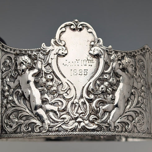 1893年 英国アンティーク 純銀製 ピンクッションフレーム Susannah Brasted