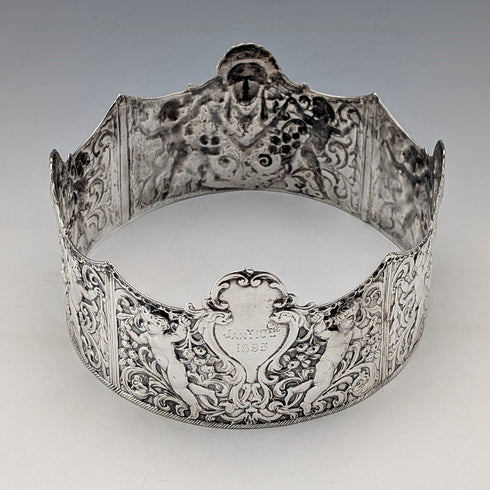 1893年 英国アンティーク 純銀製 ピンクッションフレーム Susannah Brasted