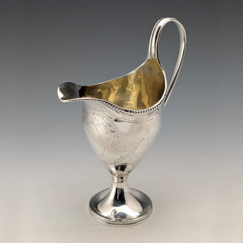 1783年 英国アンティーク 純銀製クリームジャグ 113g Samuel Meriton II