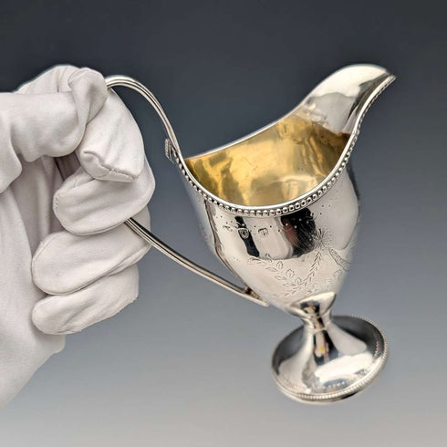 1783年 英国アンティーク 純銀製クリームジャグ 113g Samuel Meriton II