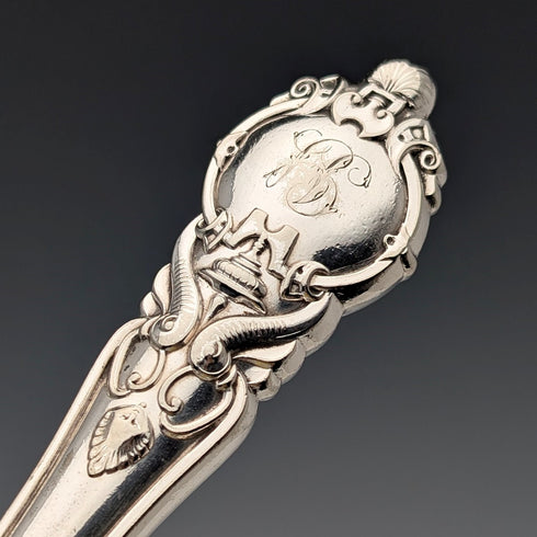 Late 19th Century British Antique Silver Plate Handle Cutlery 7 Pair by John Gilbert