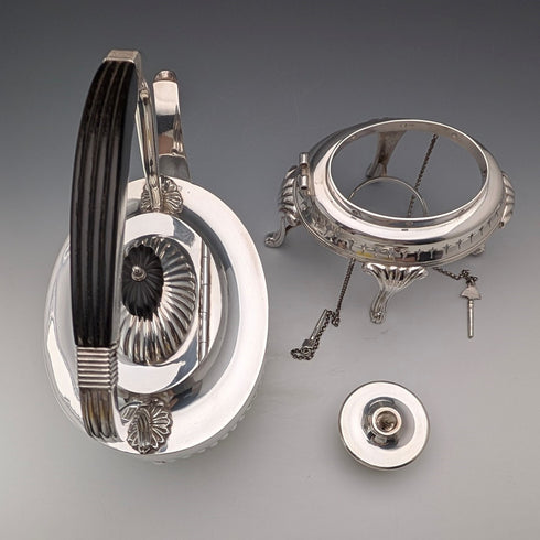 1900年頃 英国アンティーク シルバープレート製 ティーケトルセット Daniel&Arter