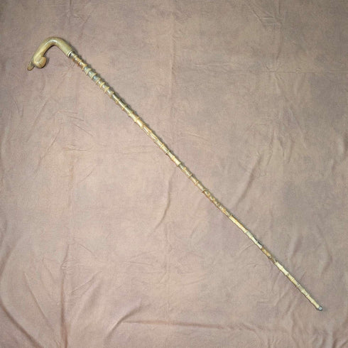 英国ヴィンテージ ホーンシャフト ホーンハンドル ステッキ 杖 94cm