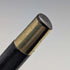 1914 British antique black shaft L-shaped antler handle pure silver decorated walking stick 88cm