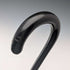 Antique British black shaft curved handle walking stick 90cm