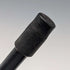 Antique British black shaft curved handle walking stick 90cm