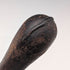 Antique British leather covered brown shaft knob handle walking stick 89cm