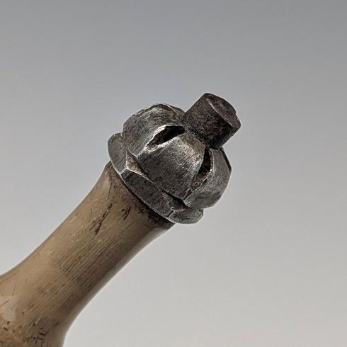 British vintage horn shaft horn handle walking stick 94cm