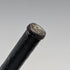 British vintage black shaft round handle walking stick 92cm