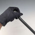 British vintage black shaft round handle walking stick 92cm