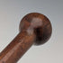 Antique British brown and tan shaft round handle walking stick 77cm