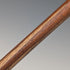 Antique British brown and tan shaft round handle walking stick 77cm