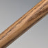 Antique British brown and tan shaft round handle walking stick 77cm