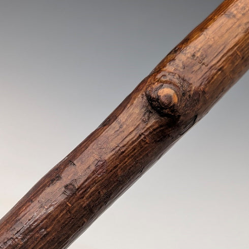 British vintage natural brown shaft bird head handle walking stick 89cm