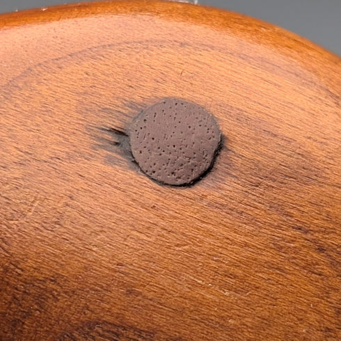 British vintage thick brown shaft duck head handle walking stick 103cm