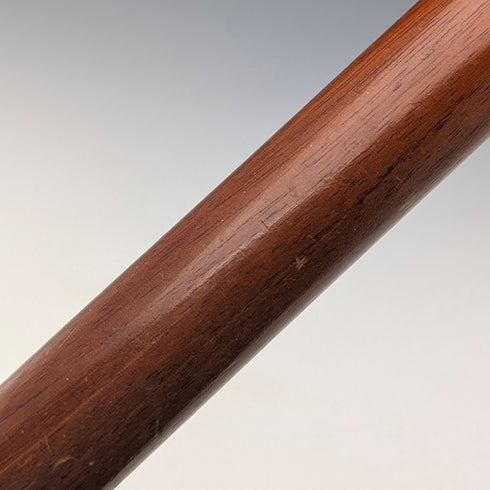 British vintage thick brown shaft duck head handle walking stick 103cm