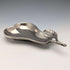 Vintage British silver plate pear-shaped nut dish