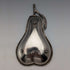 Vintage British silver plate pear-shaped nut dish