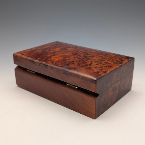 Vintage British wooden laminated box