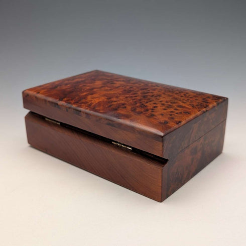 Vintage British wooden laminated box