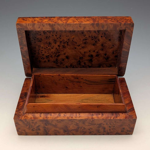 Vintage British wooden laminated box